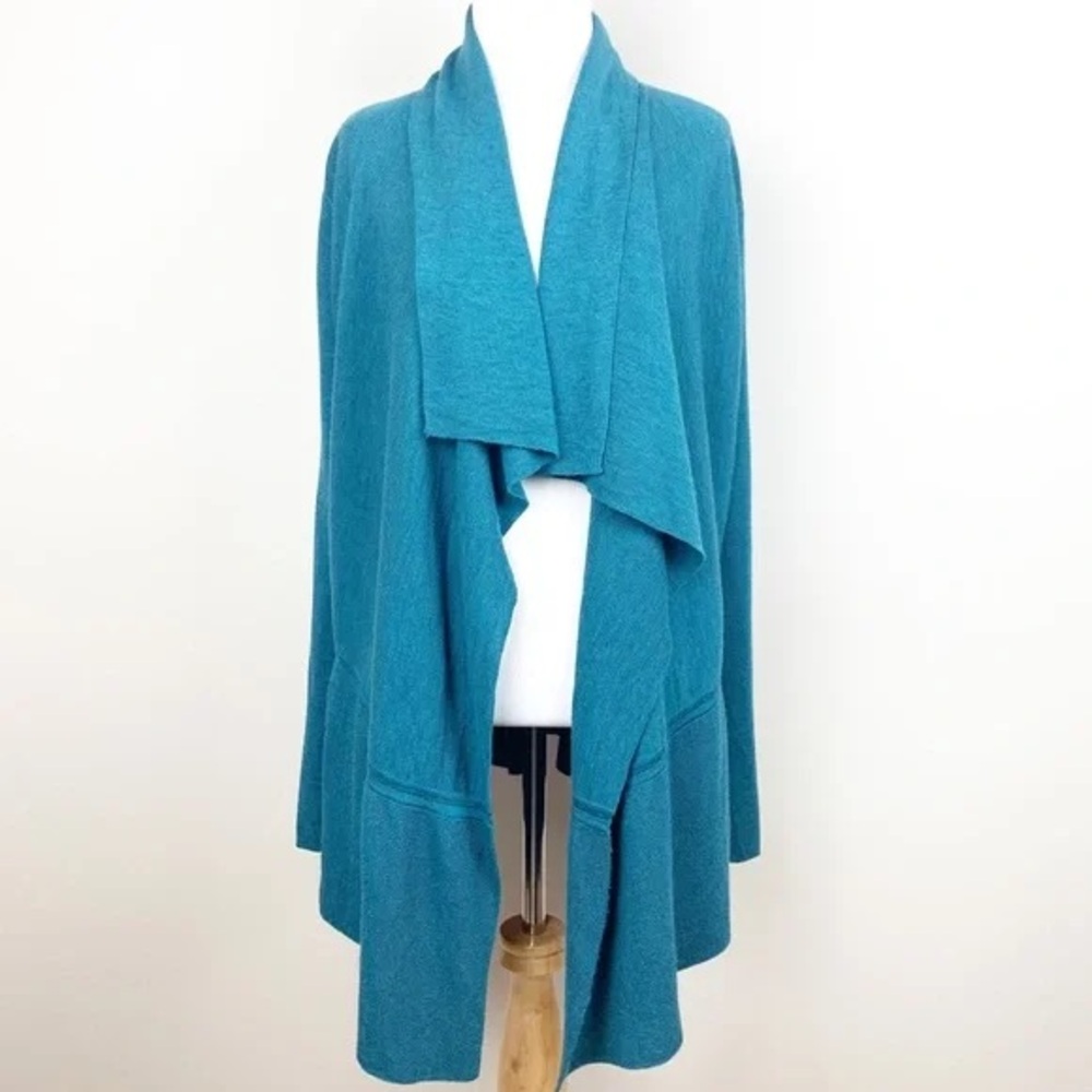 Eileen Fisher Italian yarn waterfall cardigan